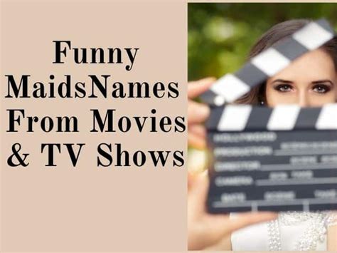 names of maids in movies.